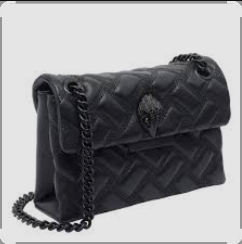 Kurt Geiger Black Quilted Shoulder Bag